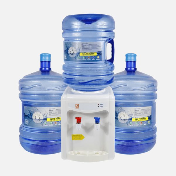 PACK FRIO CALOR SOBREMESA INCLUYE DISPENSADOR SOBREMESA + 2 BOTELLONES DE 20LTS